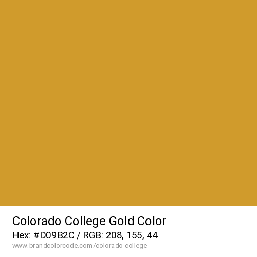 Colorado College's Gold color solid image preview
