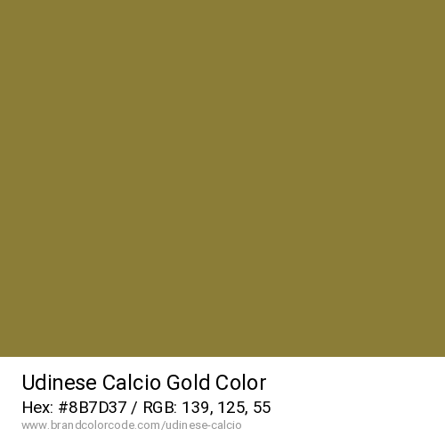 Udinese Calcio's Gold color solid image preview