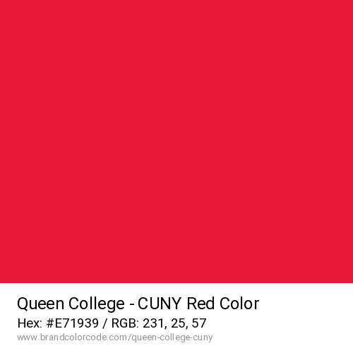 Queen College – CUNY's Red color solid image preview