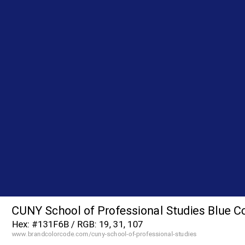 CUNY School of Professional Studies's Blue color solid image preview
