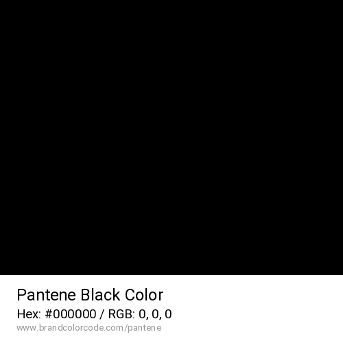 Pantene's Black color solid image preview