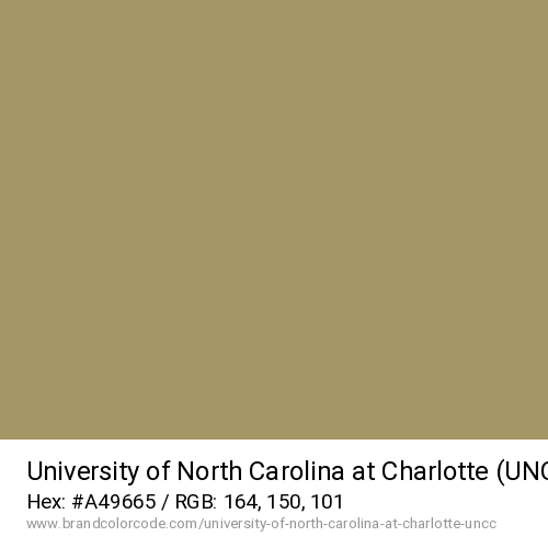 University of North Carolina at Charlotte (UNCC)'s Niner Gold color solid image preview