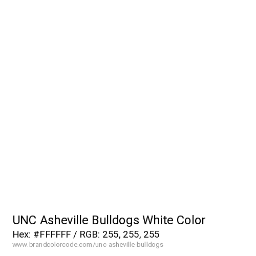 UNC Asheville Bulldogs's White color solid image preview