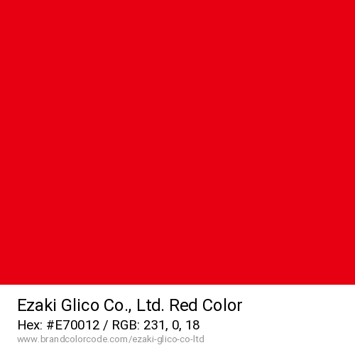 Ezaki Glico Co., Ltd.'s Red color solid image preview
