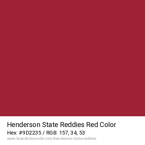 Henderson State Reddies's Red color solid image preview