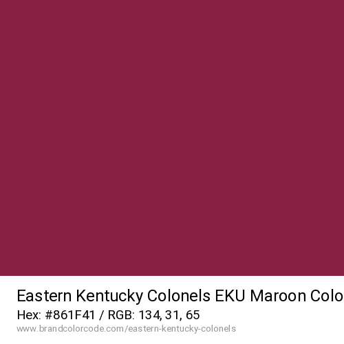 Eastern Kentucky Colonels's EKU Maroon color solid image preview