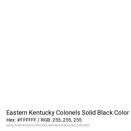 Eastern Kentucky Colonels's Solid Black color solid image preview