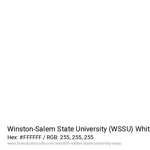 Winston-Salem State University (WSSU)'s White color solid image preview