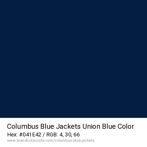 Columbus Blue Jackets's Union Blue color solid image preview