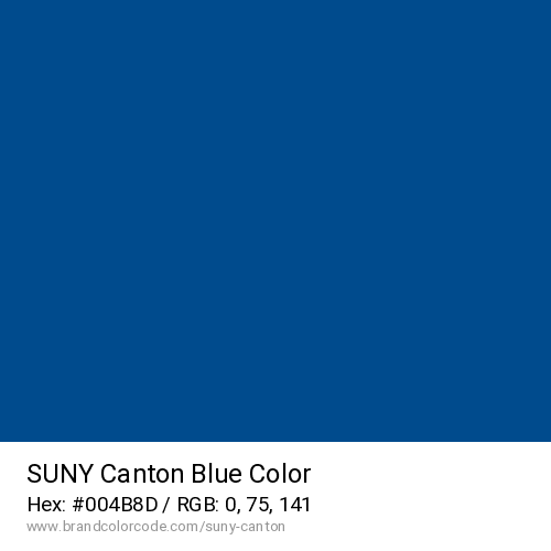 SUNY Canton's Blue color solid image preview