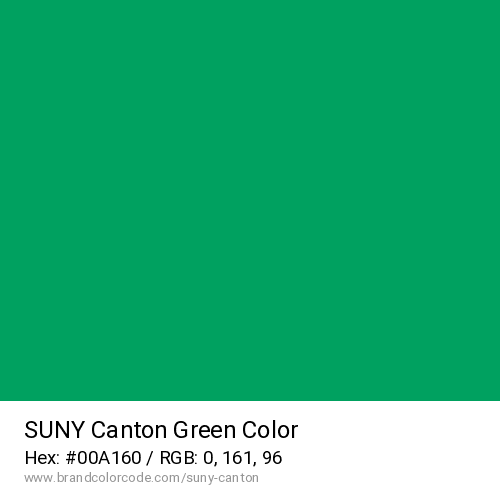 SUNY Canton's Green color solid image preview