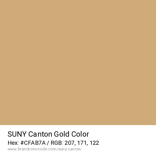 SUNY Canton's Gold color solid image preview