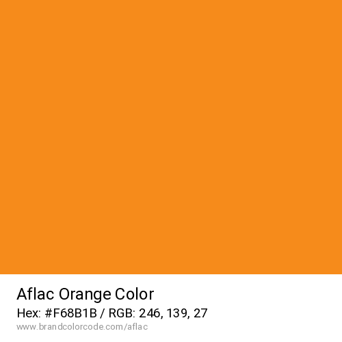 Aflac's Orange color solid image preview