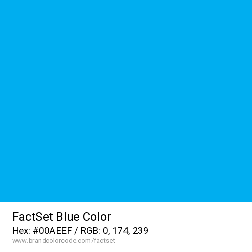 FactSet's Blue color solid image preview