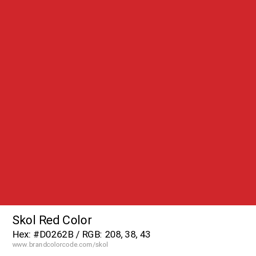 Skol's Red color solid image preview