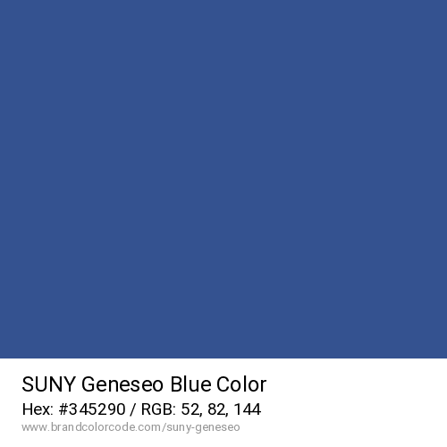 SUNY Geneseo's Blue color solid image preview