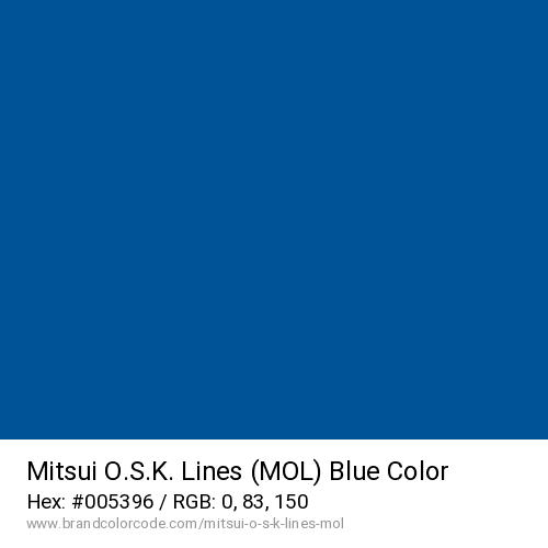 Mitsui O.S.K. Lines (MOL)'s Blue color solid image preview