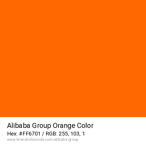 Alibaba Group's Orange color solid image preview