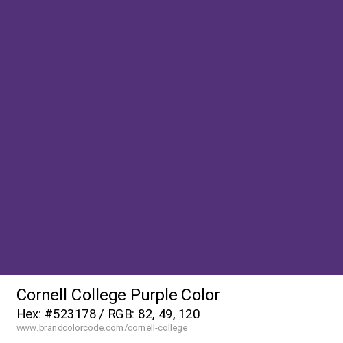 Cornell College's Purple color solid image preview