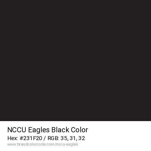 NCCU Eagles's Black color solid image preview