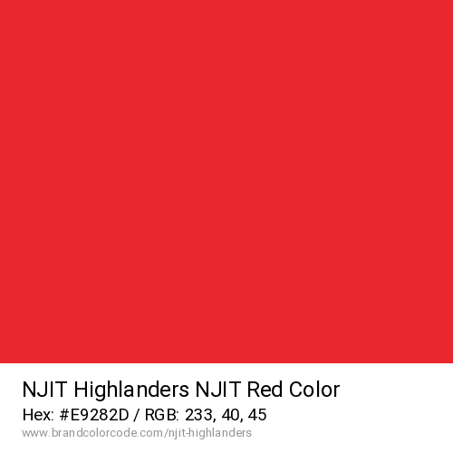 NJIT Highlanders's NJIT Red color solid image preview