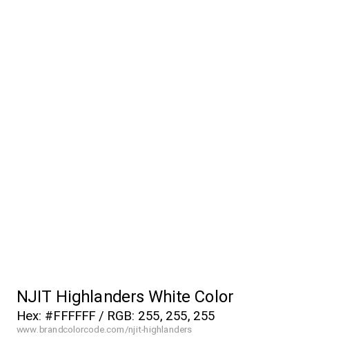 NJIT Highlanders's White color solid image preview