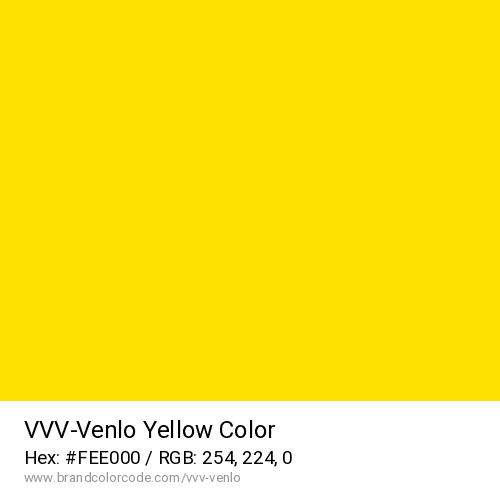 VVV-Venlo's Yellow color solid image preview