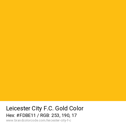 Leicester City F.C.'s Gold color solid image preview