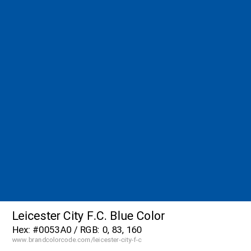 Leicester City F.C.'s Blue color solid image preview