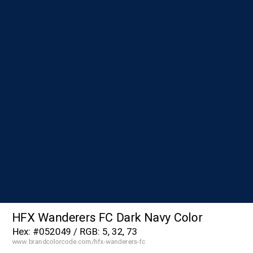 HFX Wanderers FC's Dark Navy color solid image preview