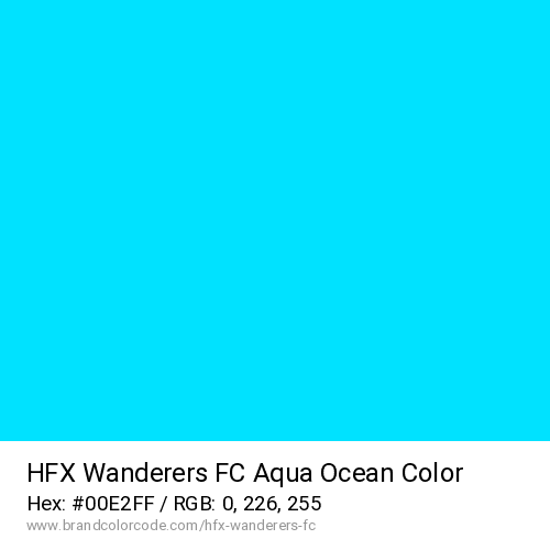 HFX Wanderers FC's Aqua Ocean color solid image preview
