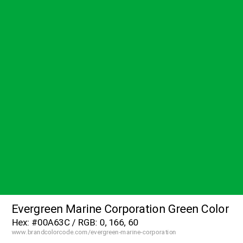 Evergreen Marine Corporation's Green color solid image preview