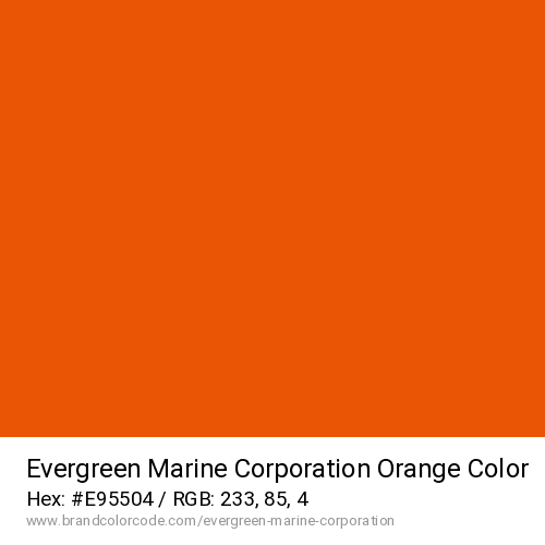 Evergreen Marine Corporation's Orange color solid image preview