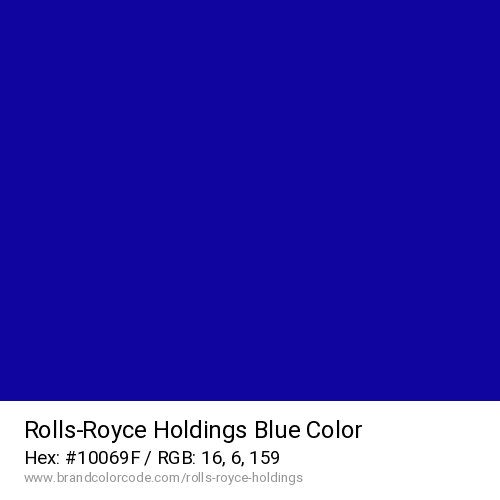 Rolls-Royce Holdings's Blue color solid image preview