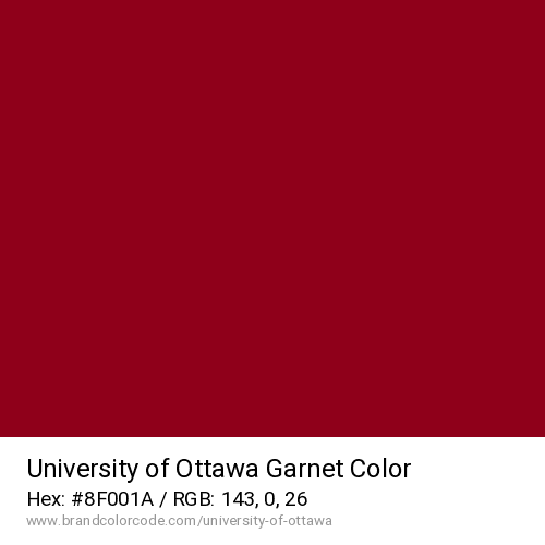 University of Ottawa's Garnet color solid image preview