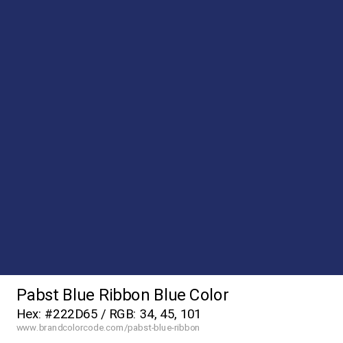 Pabst Blue Ribbon's Blue color solid image preview
