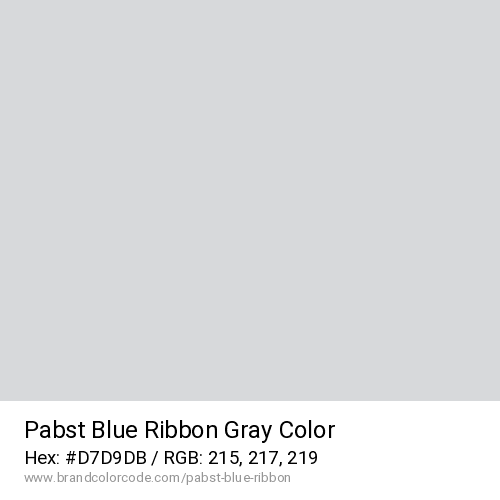 Pabst Blue Ribbon's Gray color solid image preview