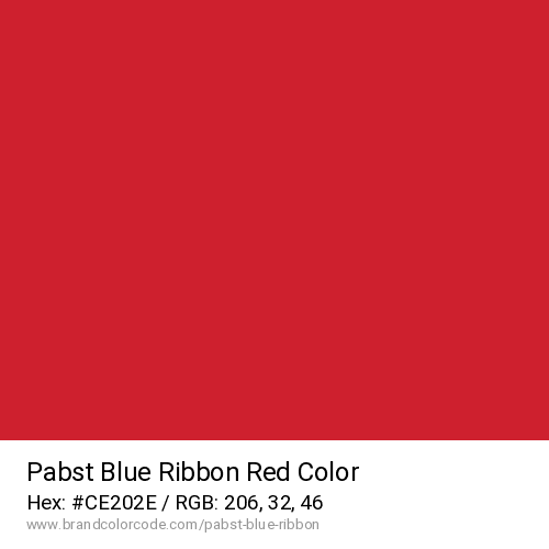 Pabst Blue Ribbon's Red color solid image preview