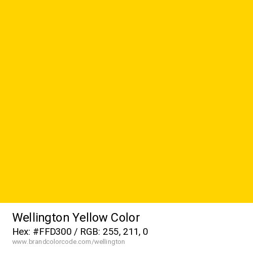 Wellington's Yellow color solid image preview