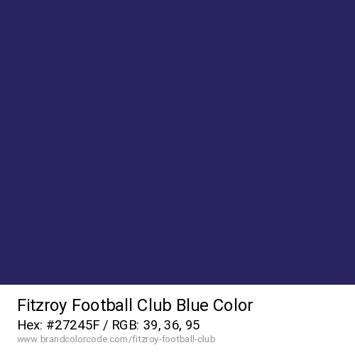Fitzroy Football Club's Blue color solid image preview