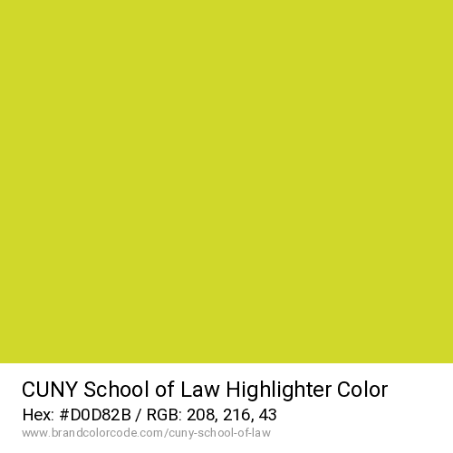 CUNY School of Law's Highlighter color solid image preview