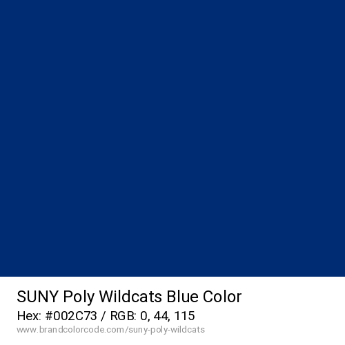 SUNY Poly Wildcats's Blue color solid image preview
