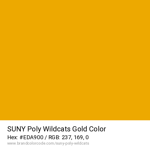 SUNY Poly Wildcats's Gold color solid image preview