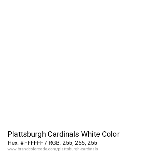 Plattsburgh Cardinals's White color solid image preview