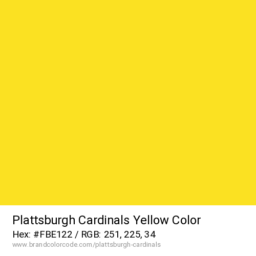 Plattsburgh Cardinals's Yellow color solid image preview