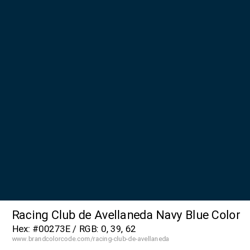 Racing Club de Avellaneda's Navy Blue color solid image preview