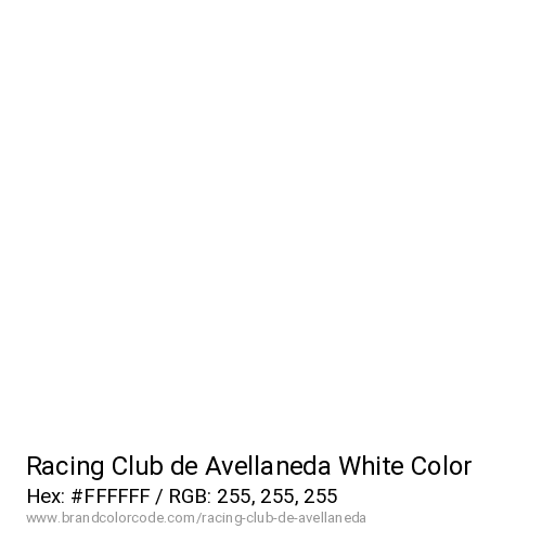 Racing Club de Avellaneda's White color solid image preview