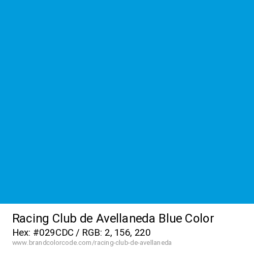Racing Club de Avellaneda's Blue color solid image preview