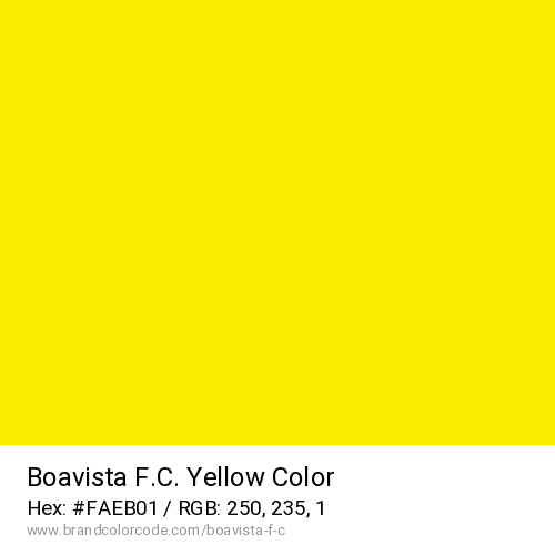 Boavista F.C.'s Yellow color solid image preview