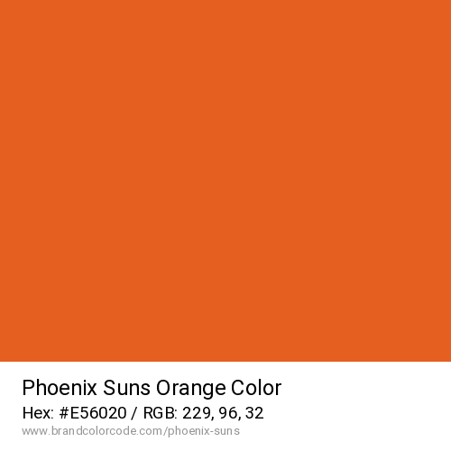 Phoenix Suns's Orange color solid image preview